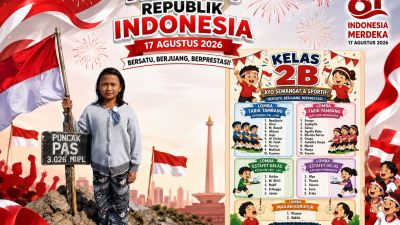 Semangat Kemerdekaan, Alya Putri dan Siswa Kelas 2B Siapkan Lomba 17 Agustus