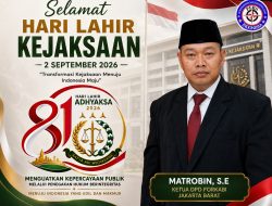 DPD Forkabi Jakarta Barat Beri Ucapan Selamat Hari Lahir Kejaksaan RI ke-81