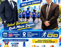 Semarak Haul Kota Tangsel dan Dies Natalis UNDHI, Fun Run Digelar 20 Desember