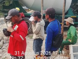 Proyek Pemeliharaan Turap Kali Baru Depan GOR Ciracas Senilai Rp 3,5 Miliar Disorot, Pekerja Diduga Abaikan APD, Saat Pengecoran Tak Ada Pengawas Proyek