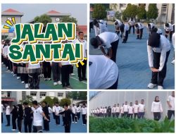 Jaga Kebugaran dan Kekompakan, Jajaran Lapas Kelas IIA Batam Gelar Jalan Santai dan Senam Bersama