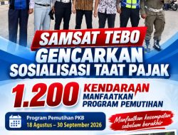 Samsat Tebo Gencarkan Sosialisasi Taat Pajak, 1.200 Kendaraan Manfaatkan Program Pemutihan