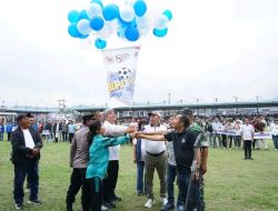 Meriahkan Hari Jadi ke-81 Taput, Bupati JTP Hutabarat Resmi Buka Turnamen Sepak Bola Bupati Cup 2026