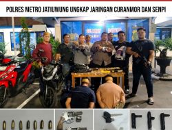 Dua Pelaku Curanmor Ditangkap di Curug, Polisi Sita Senjata Api Rakitan dan Peluru Kaliber 9 Milimeter
