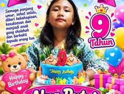 Keluarga Besar Media KompassIndonesiaNews Ucapkan Selamat Ulang Tahun Alya Putri ke-9