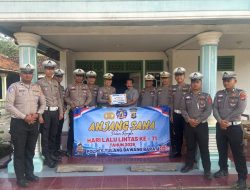 Sambut Hari Lalu Lintas ke-71, Polres Tulang Bawang Barat Anjangsana dan Berikan Bantuan untuk Purnawirawan serta Warakawuri