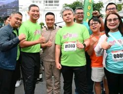Semarak HUT ke-81 TNI, Bupati Humbahas Ikuti Fun Run 5K Bersama Pangdam I/Bukit Barisan