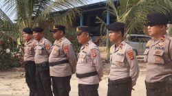 Apel Gabungan Personel Polres Tuba Dan Tubaba Disiagakan Kabag Ops Tegaskan : Tetap Stand by Dan Jaga Etika Selama Pengamanan Pt PAL 