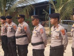 Apel Gabungan Personel Polres Tuba Dan Tubaba Disiagakan Kabag Ops Tegaskan : Tetap Stand by Dan Jaga Etika Selama Pengamanan Pt PAL 