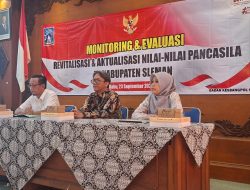 Dihadiri 6 Kalurahan, Bakesbangpol Sleman Gelar Monitoring dan Evaluasi Nilai – Nilai Pancasila
