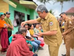 Pemkab Taput Tinjau dan Salurkan Bantuan bagi Warga Terdampak Puting Beliung di Pansurnapitu dan Sitompul