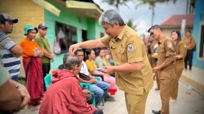 Pemkab Taput Tinjau dan Salurkan Bantuan bagi Warga Terdampak Puting Beliung di Pansurnapitu dan Sitompul