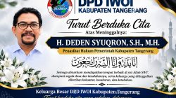 Berduka DPD IWO.I Kab Tangerang Sampaikan Belasungkawa Atas Wafatnya H.Deden SYugron S.H.,MH