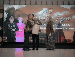 Dihadiri Seluruh Forkopimda Sleman, Kapolresta Sleman Pamit Pindah Tugas ke Bogor Kota