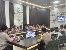 Perkuat Keimanan Personel, Polres Tulang Bawang Barat Ikuti Binrohtal Bersama Kapolri dan Gus Baha