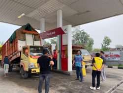 Unit Tipidter Sat Reskrim Polres Tulang Bawang Barat laksanakan sidak SPBU Antisipasi Praktek Kecurangan