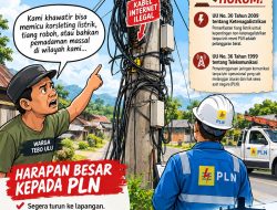 KABEL INTERNET ILEGAL MARAK DI TEBO ULU, WARGA DESAK PLN TEGAKKAN ATURAN DAN LAKUKAN PEMUTUSAN