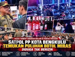 Turun Langsung di Tengah Malam, Sahat Marulitua Situmorang Pimpin Razia Pantai Panjang, Puluhan Botol Miras Diamankan