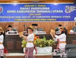 Bupati JTP Hutabarat Hadiri Rapat Paripurna Istimewa Hari Jadi ke-81 Kabupaten Tapanuli Utara