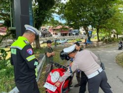 Patroli Rutin Satlantas Polres Nias, 36 Pengendara Ditindak.