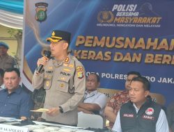 Polres Metro Jakut bersama Forkopimko Jakarta Utara Musnahkan Jutaan Butir Obat Keras Ilegal, Lindungi Generasi Muda
