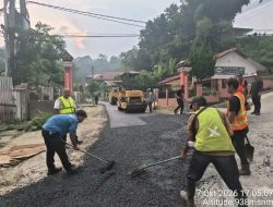 Respon Aspirasi Warga, Pemkab Tapanuli Utara Tuntaskan Pengaspalan Hotmix Sejumlah Ruas Jalan di Tarutung ‎