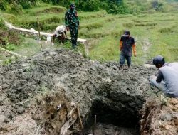 Kolaborasi Pemkab Humbahas dan TNI, Pembangunan Jembatan Perintis Beton di Desa Parsingguran I Mulai Dikerjakan