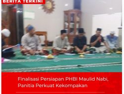 Finalisasi Persiapan PHBI Maulid Nabi, Panitia Perkuat Kekompakan