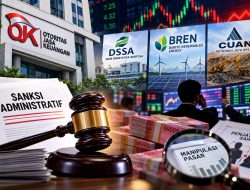 OJK Jatuhkan Sanksi Rp2,1 Triliun Terkait Saham DSSA, BREN dan CUAN