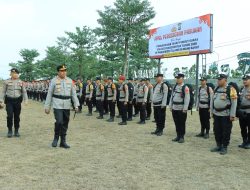 Polres Tulang Bawang Barat Gelar Apel Pergeseran Pasukan (Serpas) Pengamanan Pilkatiyuh Serentak 2026