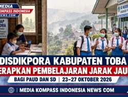 Disdikpora Kabupaten Toba Terapkan Pembelajaran Jarak Jauh bagi PAUD dan SD pada 23–27 Oktober 2026