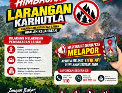 Polres Lahat Imbau Masyarakat Cegah Kahutlah Laporkan Titik Api