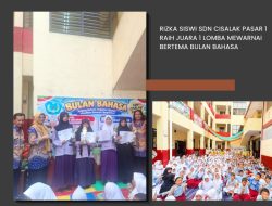 Rizka Siswi SDN Cisalak Pasar 1 Raih Juara 1 Lomba Mewarnai Bertema Bulan Bahasa