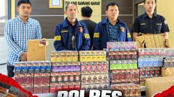 Polres Tulang Bawang Barat berhasil Ungkap Peredaran Rokok Tanpa Cukai, Dua orang Pelaku Diamankan
